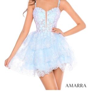 AMARRA light blue dress size 2, NWT
